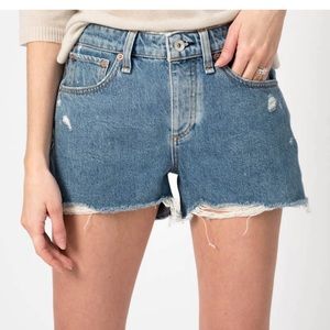 rag & bone Dre Low-Rise Denim Shorts in deconstructed size 29